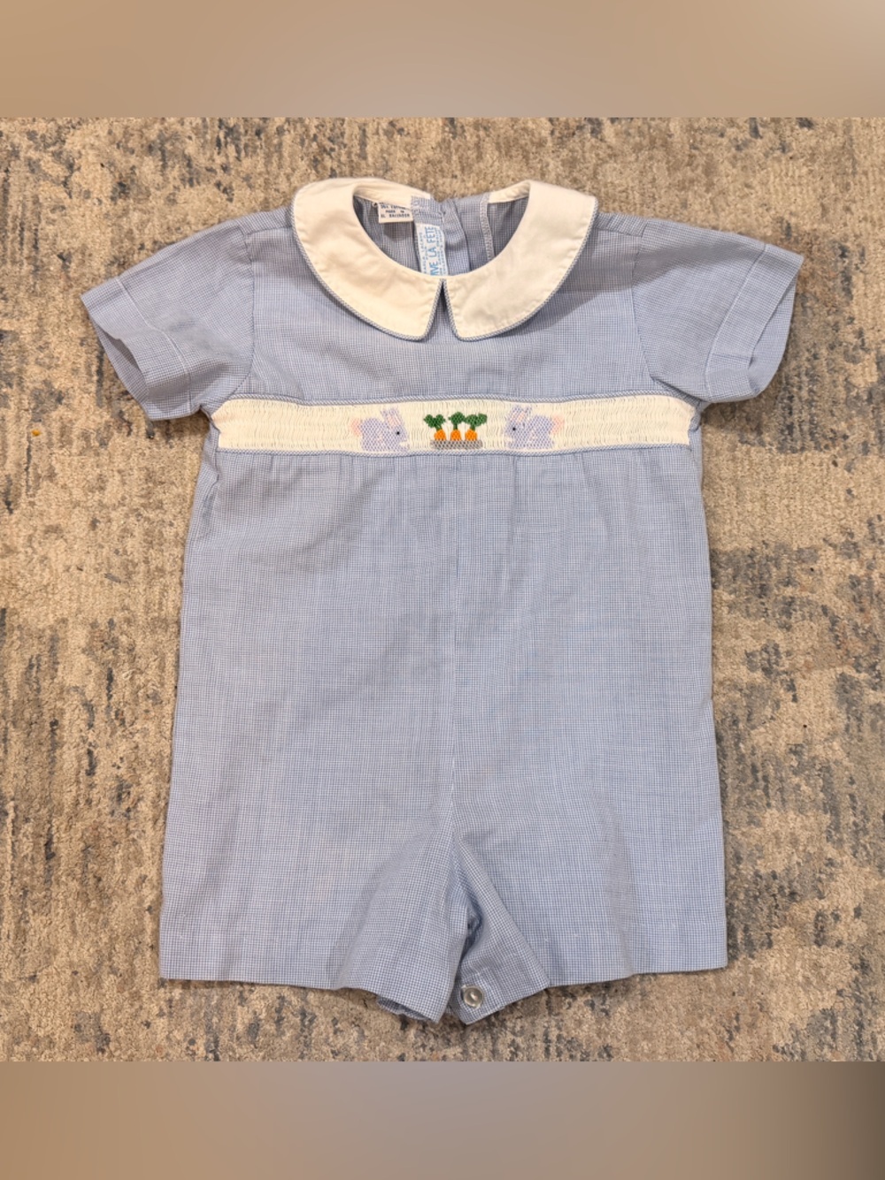 Final price Vintage Boy Karla Lacayo Vive La Fete Peter Pan Romper - Picture 1 of 6